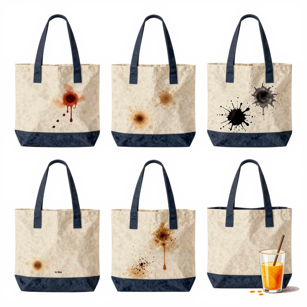 Common stains on L.L. Bean tote bags