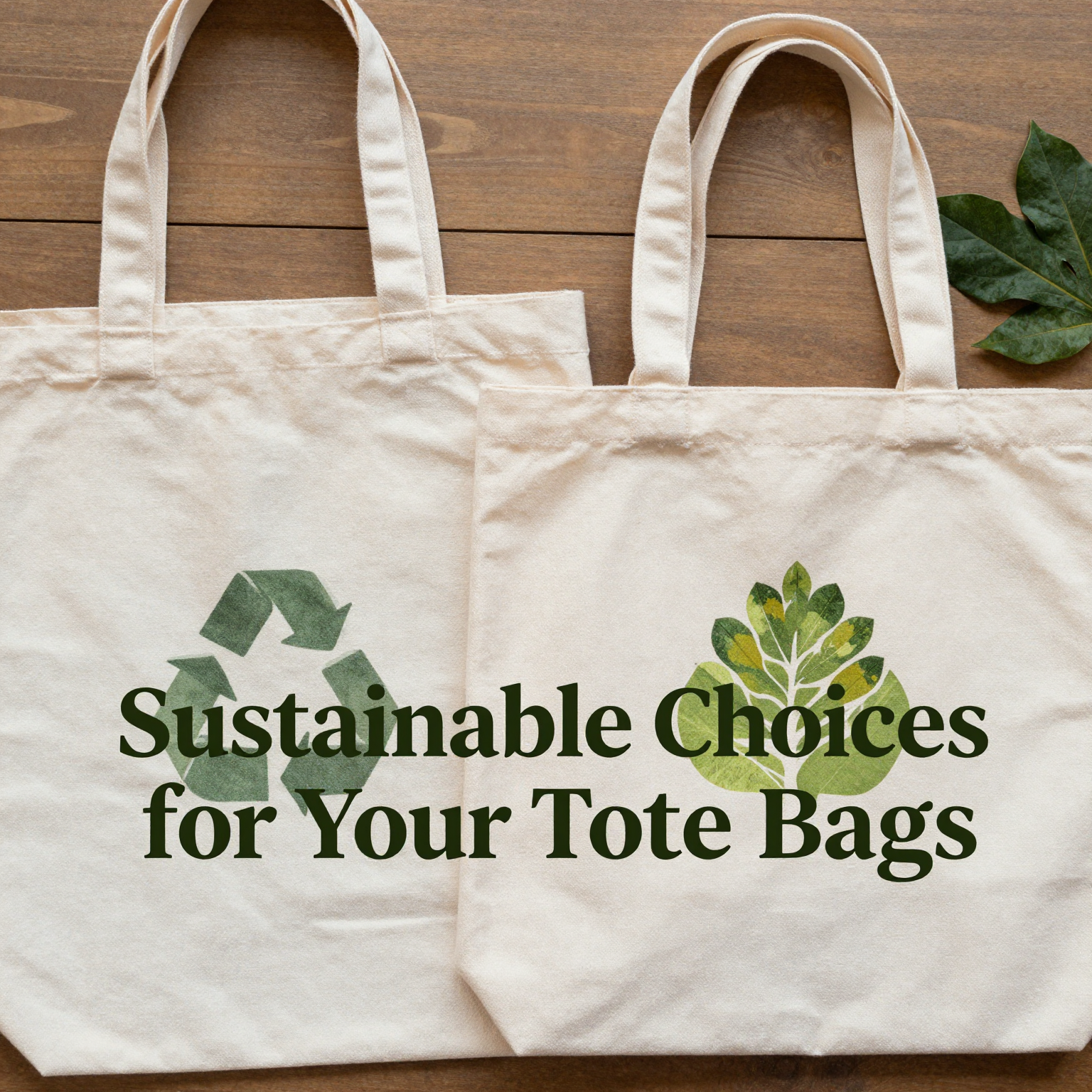 Sustainable Choices for Your Tote Bags