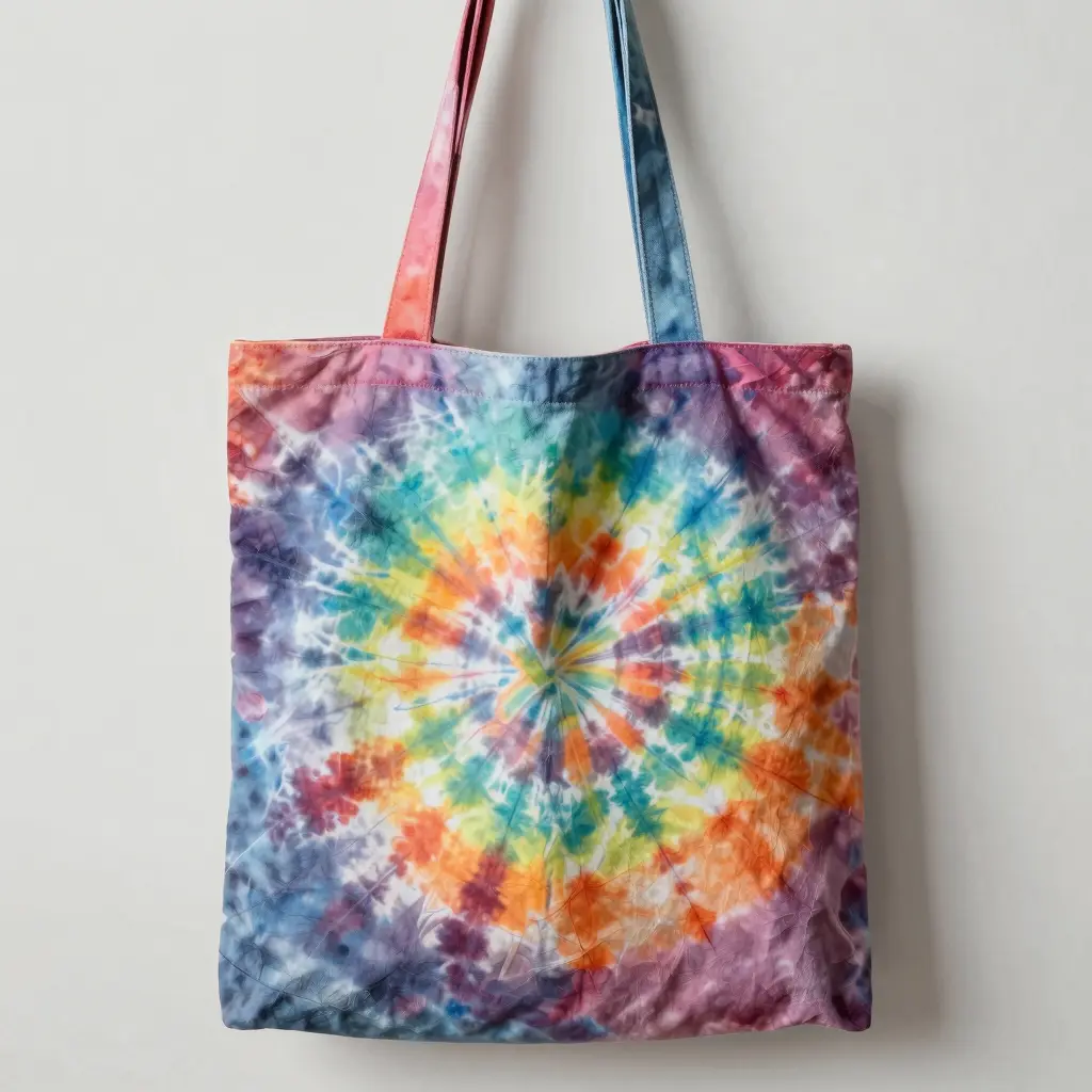 Finished Tie-Dyed Tote Bag