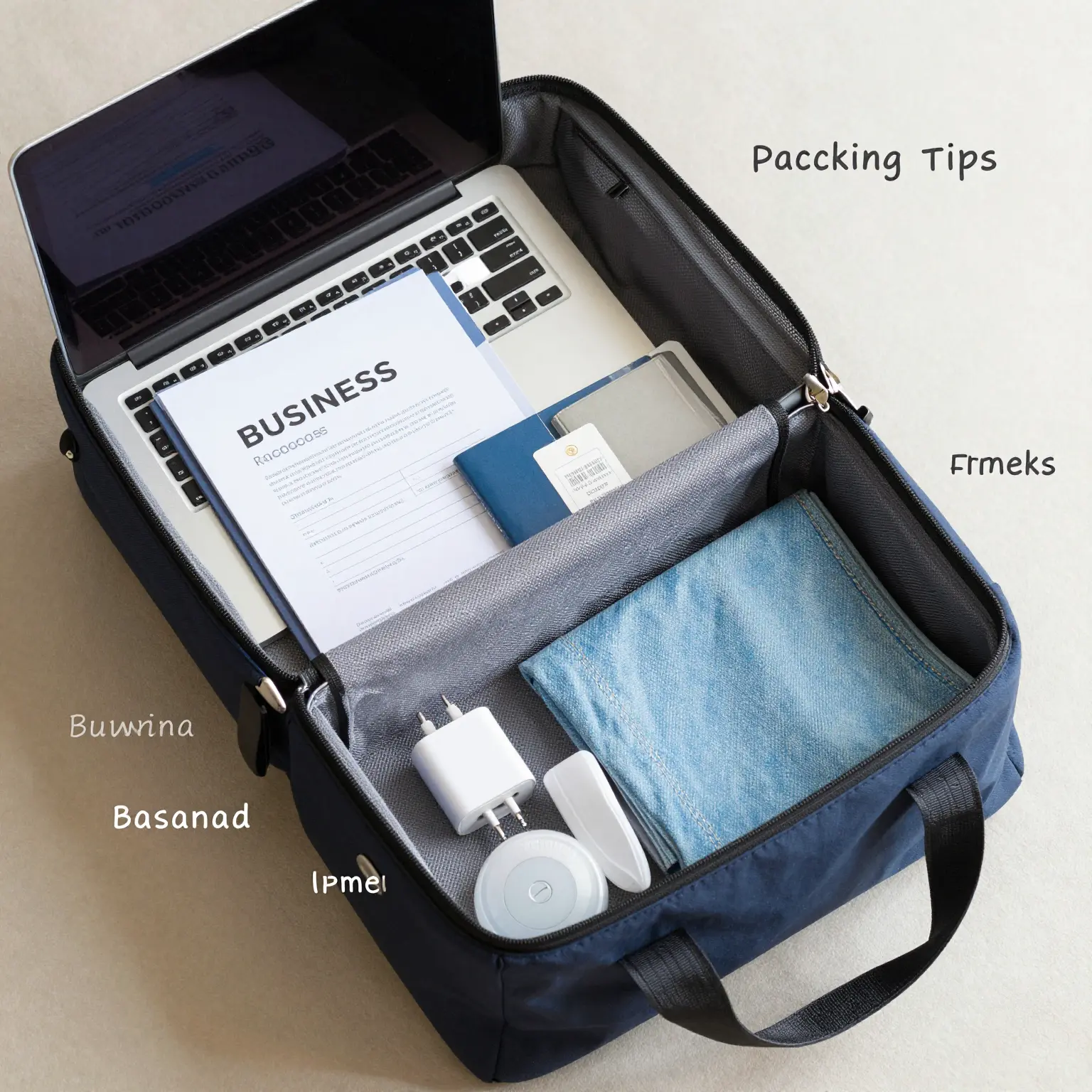 Packing tips for organizing a tote bag